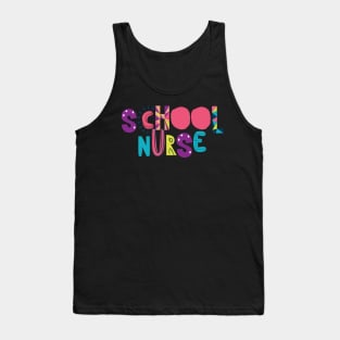 Cute School Nurse Gift Idea Back to School Tank Top